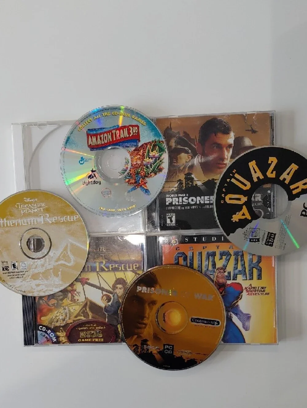 Studio Captain Quazar and 3 others Retro PC CD-ROM LOT Game Bundle VINTAGE